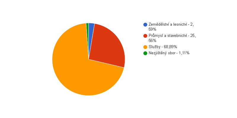 Struktura podnikatelských subjektů podle odvětví v obci Vráž v roce 2013