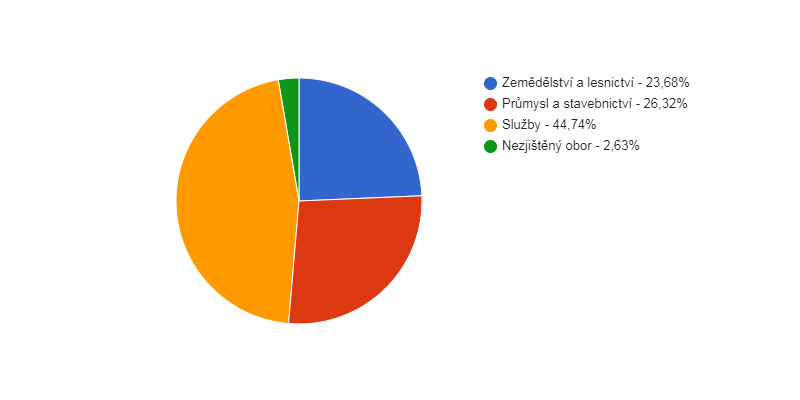 Struktura podnikatelských subjektů podle odvětví v obci Nový Dům v roce 2016